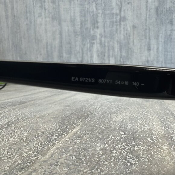 Emporio Armani Womens 9721/S Black Sunglasses Excellent - Picture 6 of 12